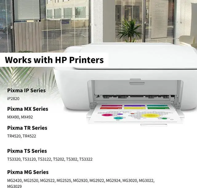 Alt view image 2 of 7 - 245XL PG-245XL Ink Cartridge 2 Black for Canon 245 PG-245 PG245 XL PG-243 243XL Ink for PIXMA TR4500 TS3122 MG2522 TR4520 MX492 TS3322 MG2500 MX490 TR4522 TS202 TS3320 TS3120 TS3100 Printer|PG245XL