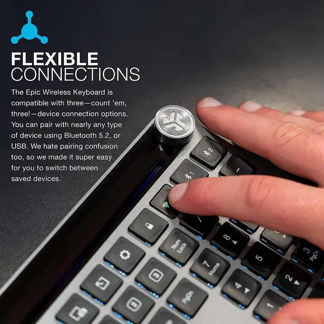 Alt view image 4 of 7 - Epic Work Bundle, Epic Wireless Keyboard and Epic Wireless Mouse