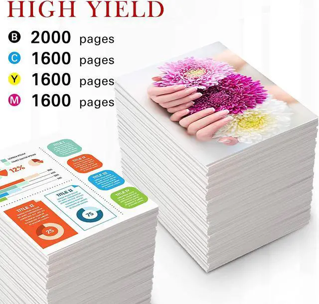 Alt view image 3 of 6 - Toner Kingdom Remanufactured Ink-Cartridge Replacement for 952 XL 952XL Ink Cartridges for Officejet 8700 8702 8710 8730 7740 8720 8210 8216 8745 7720 8200 8736 8734 Printer Ink(4-Pack)