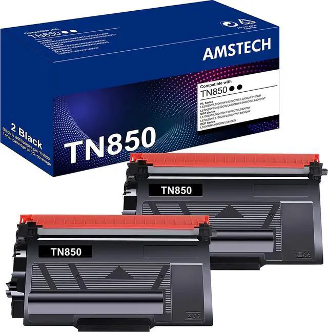 Main image of TN850 TN 850 TN-850 High Yield Toner Cartridge 2 Pack Compatible Replacement for Brother TN850 TN820 HL-L6200DW MFC-L5850DW MFC-L5700DW L5900DW HL-L5200DW MFC-L5900DW MFC-L6800DW Printer Black