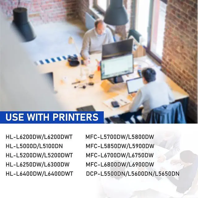 Alt view image 2 of 6 - TN850 TN 850 TN-850 High Yield Toner Cartridge 2 Pack Compatible Replacement for Brother TN850 TN820 HL-L6200DW MFC-L5850DW MFC-L5700DW L5900DW HL-L5200DW MFC-L5900DW MFC-L6800DW Printer Black
