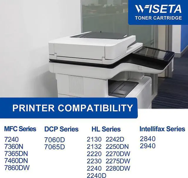 Alt view image 2 of 5 - TN450 TN-450 Toner Cartridge Replacement TN450 TN 450 TN420 TN 420 Compatible with HL-2270DW HL-2280DW HL-2230 MFC-7360N MFC-7860DW DCP-7065DN Intellifax 2840 2940 (2 Black)