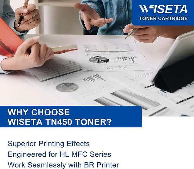 Alt view image 5 of 5 - TN450 TN-450 Toner Cartridge Replacement TN450 TN 450 TN420 TN 420 Compatible with HL-2270DW HL-2280DW HL-2230 MFC-7360N MFC-7860DW DCP-7065DN Intellifax 2840 2940 (2 Black)