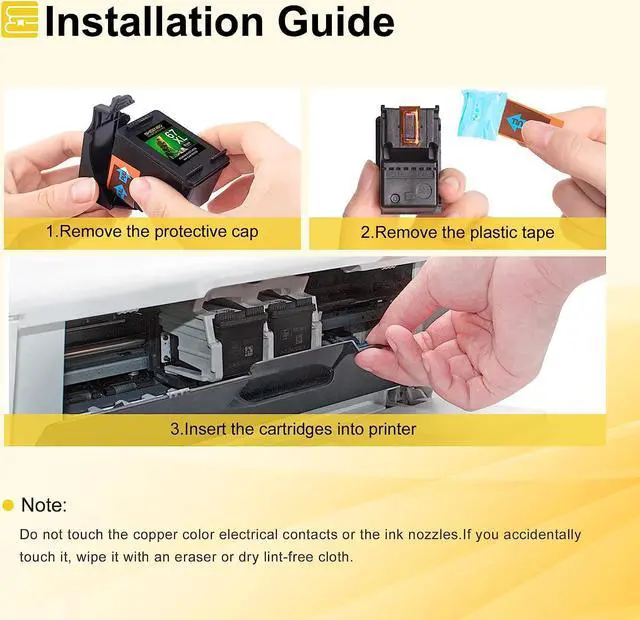 Alt view image 6 of 7 - 67XL Black Ink Cartridges High Yield Replacement  67 Ink 67XL for Envy 6055e 6055 6052 6075 Envy Pro 6455 6455e 6475 6452 6458 DeskJet 2755e 2755 4052 4155 Printer (3 Black)