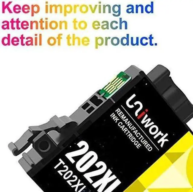 Alt view image 4 of 7 - 202XL 202 XL 202 Ink Cartridges  Printer Replacement  202 Ink Cartridges 202XL Ink T202 to use with Workforce WF-2860 Expression Home XP-5100 (1 Black 1 Cyan 1 Magenta 1 Yellow)