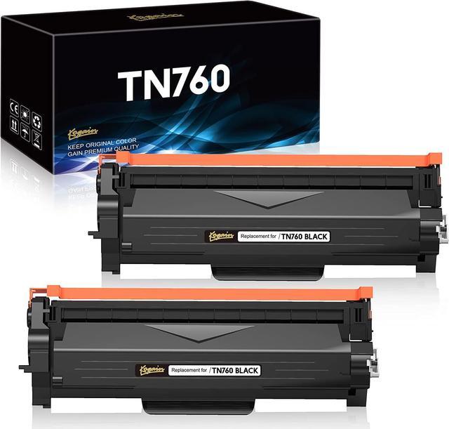 Kogain Compatible Toner Cartridge Replacement for Brother TN760 TN-760  TN730 TN-730 High Yield Work with HL-L2350DW HL-L2370DWXL MFC-L2710DW  DCP-L2550DW HL-L2395DW MFC-L2750DW Printer, 2 Pack 