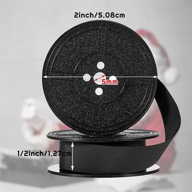 Alt view image 2 of 7 - 4 Pairs Universal Typewriter Ribbon Twin Spool Typewriter Ribbon Twin Spool Replacement Pack for Most Typewriter (Black)