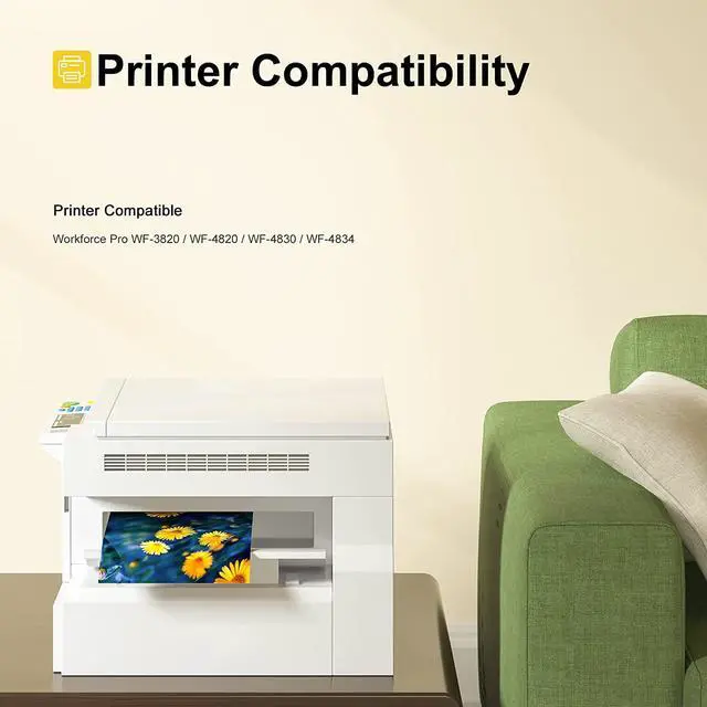 Alt view image 2 of 5 - 822XL Ink Cartridges Remanufactured 822 T822 T822XL 822 XL Ink Cartridges Combo Pack Work Workforce Pro WF-3820 WF-4820 WF-4830 WF-4833 (4 Pack: Black, Cyan, Magenta, Yellow)