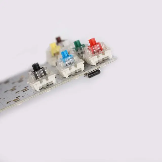 Alt view image 4 of 4 - Gateron Switches Mx Keyboard Switch 3pin SMD LED Underglow Led Compatible for MX Mechanical Keyboards Transparent Cover White Base (SMD Yellow 88 PCS)