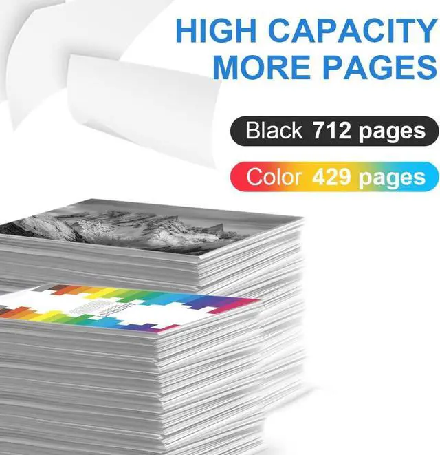 Alt view image 2 of 7 - FACMS Remanufactured 61 XL Ink Cartridges Replacement  61XL 61 XL Ink Cartridges Combo to use with Envy 4500 5530 5535 Deskjet 2540 1010 Officejet 4632 4634,(1 Black,1 Tri-Color, 2 Pack)