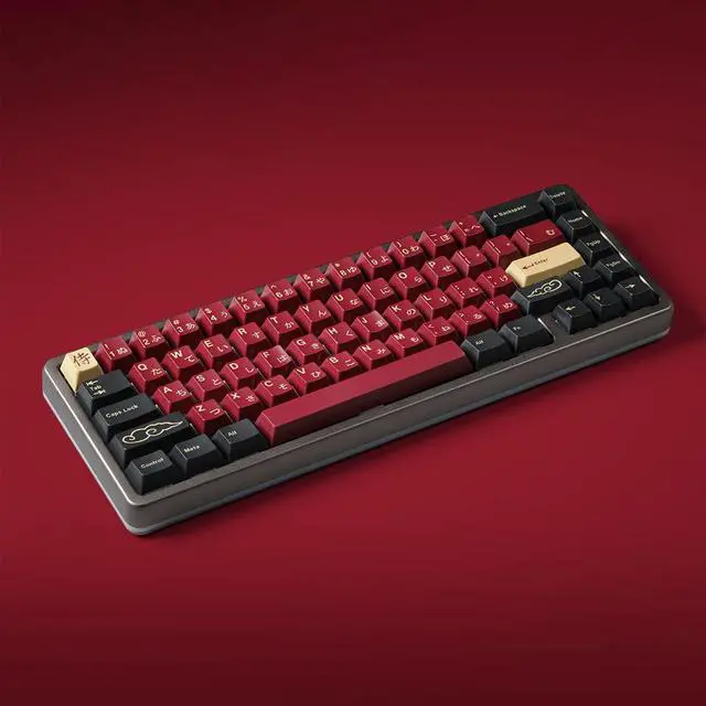 Alt view image 2 of 7 - DROP + Redsuns Gmk Red Samurai Keycap Set for 65% Keyboards - Compatible with Cherry MX Switches and Clones (65% 75-Key Kit)