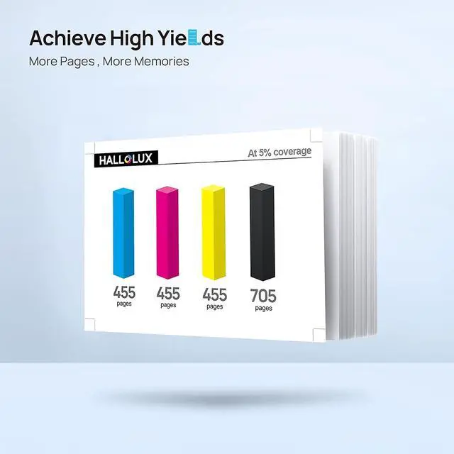Alt view image 3 of 5 - 67XL Ink Cartridge Remanufactured Replacement for 67 67XL Ink Cartridges Black Color Combo Pack for Envy 6000 6055e 6400e 6455e 6458e DeskJet 2755e 2700 4100 4155e Printer (1 Black, 1 Tri-Color)