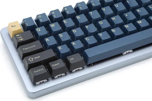Alt view image 3 of 7 - DROP + GMK Redsuns Blue Samurai Custom Mechanical Keyboard Keycap Set - 153-keys, Doubleshot, Cherry Profile, for 60%, 65%, TKL, Full-Size Layouts, and More (Blue, Base Kit) MDX-35037-1
