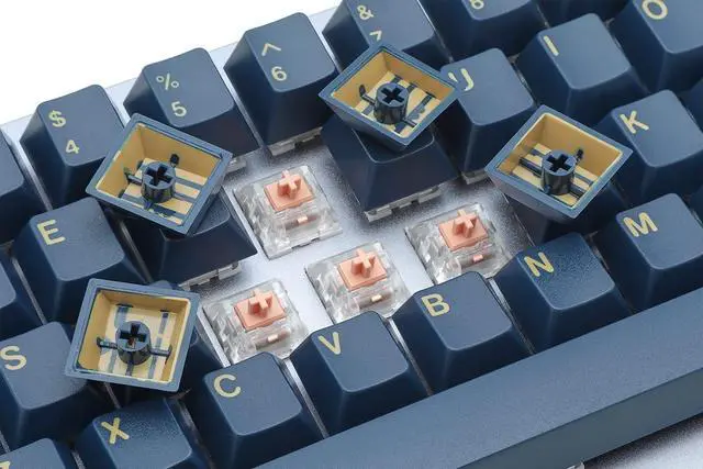 Alt view image 5 of 7 - DROP + GMK Redsuns Blue Samurai Custom Mechanical Keyboard Keycap Set - 153-keys, Doubleshot, Cherry Profile, for 60%, 65%, TKL, Full-Size Layouts, and More (Blue, Base Kit) MDX-35037-1