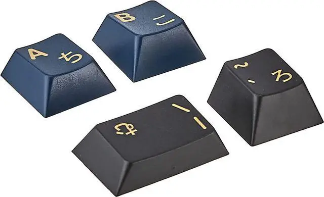 Alt view image 2 of 7 - DROP + Redsuns GMK Blue Samurai Custom Mechanical Keyboard Gaijin Alphas Keycap Set - 55-Keys, Doubleshot ABS, Cherry Profile (Blue, Gaijin) MDX-35037-2