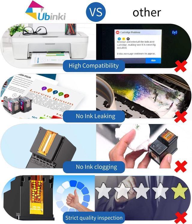 Alt view image 4 of 7 - Ubinki 62XL Black Ink Cartridges Replacement  Ink 62 XL HP62 HP62XL Ink Cartridge for Envy 5540 5640 5660 7640 7644 7645 OfficeJet 200 250 5740 5745 8040 Printer(2-Pack)