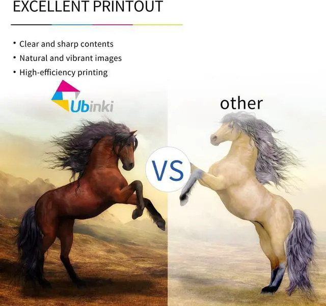 Alt view image 4 of 7 - Ubinki 62XL Ink Cartridges Black Color Combo Pack Replacement  62 hp62 XL 62XL for Envy 5540 5640 5660 7644 7645 OfficeJet 5740 8040 OfficeJet 200 250 Series Printer(1 Black, 1Tri-Color, 2-Pack)