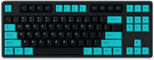 Alt view image 2 of 4 - DROP + MiTo GMK Pulse Custom Mechanical Keyboard Keycap Set - 163-keys, Doubleshot, Cherry Profile, for 40%, 60%, 65%, TKL, 1800 Layouts, etc. (Base Kit),Turquoise