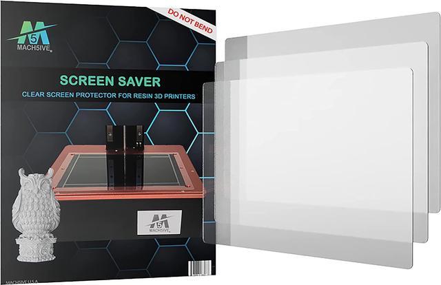 Mach5ive Screen Saver- Clear Screen Protector for Resin 3D Printers  (Proxima 8.9 & 8.9 Pro - 3 Pack, Clear) 