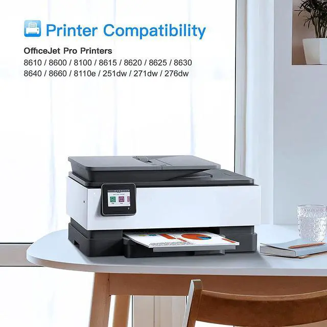 Alt view image 4 of 7 - LxTek Compatible Ink Cartridge Replacement  950 950XL 951 951XL to Compatible with OfficeJet PRO 8600 8610 8620 8630 8100 8625 8615 276dw Printer Tray (2 Black, 1 Yellow, 1 Magenta, 1 Cyan)