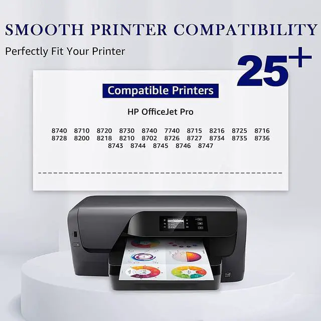 Alt view image 2 of 6 - Mooho Remanufactured Ink-Cartridge Replacement 952 XL 952XL OfficeJet 8710 8720 7740 8715 8210 8740 8725 7720 8702 8216 8730 Printer Ink (Black Cyan Yellow Magenta,4 Pack)