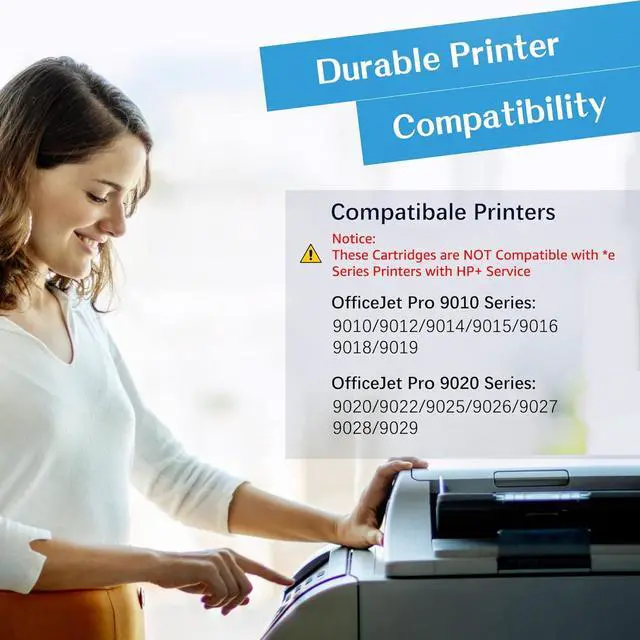 Alt view image 2 of 7 - Remanufactured Ink Cartridge Replacement 962XL 962 XL OfficeJet Pro 9015 9025 9010 9018 9020 9012 Printer HP962 962 XL 962XL Ink (4 Combo Pack)