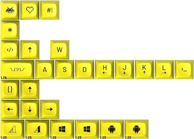 Main image of DROP + MiTo MT3 Cyber Custom Keycap Set, ABS Hi-Profile Keycaps, Doubleshot Legends, Cherry MX Compatible Extras for Mechanical Keyboards (Novelty)