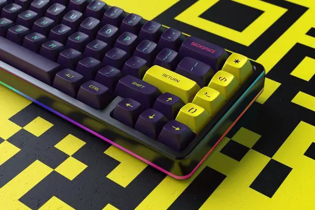 Alt view image 4 of 5 - DROP + MiTo MT3 Cyber Custom Keycap Set, ABS Hi-Profile Keycaps, Doubleshot Legends, Cherry MX Compatible Extras for Mechanical Keyboards (Novelty)