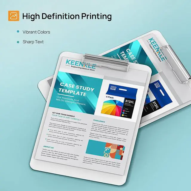 Alt view image 5 of 7 - KEENKLE 212XL Ink Cartridges for Epson Printer Remanufactured 212 212XL Ink Replacement for Epson 212XL T212XL 212 XL T212 to use with XP-4100 XP-4105 WF-2830 WF-2850 Printer 4 Pack