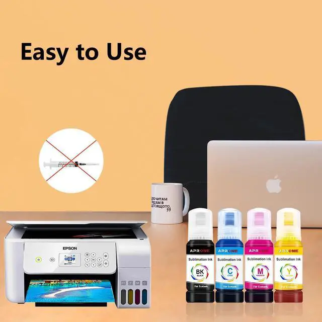 Alt view image 7 of 7 - Autofill Syringe-Free Sublimation Ink  EcoTank ET-4800 ET-2850 ET-2800 ET-2803 ET-2760 ET-2720 ET-2400 ET-3850 ET-2750 ET-4700 ET-4760 ET-5800 ET-15000 (Anti-UV/ICC Free)