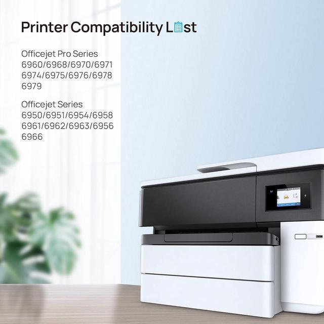 Alt view image 3 of 5 - 902XL Black Ink Cartridges Replacement  902XL 902 XL Ink Cartridges Compatible with OfficeJet Pro 6978 6960 6968 6958 6950 6970 6962 6975 Printers (2 Black Pack)