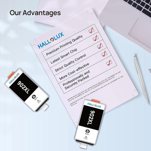 Alt view image 2 of 5 - 902XL Black Ink Cartridges Replacement  902XL 902 XL Ink Cartridges Compatible with OfficeJet Pro 6978 6960 6968 6958 6950 6970 6962 6975 Printers (2 Black Pack)