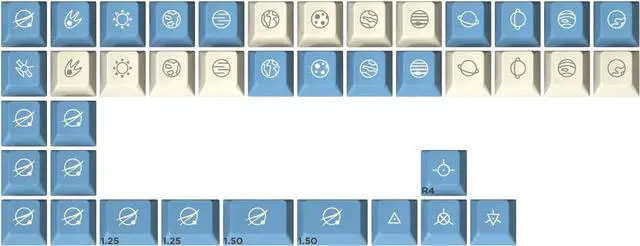 Main image of DROP + MiTo GMK Godspeed Custom Keycap Set - Doubleshot Cherry Profile - Compatible with Cherry-MX Style Stems & Layouts: 60%, 65%, 75%, TKL, 100% Mechanical Keyboards (Novelties Kit)