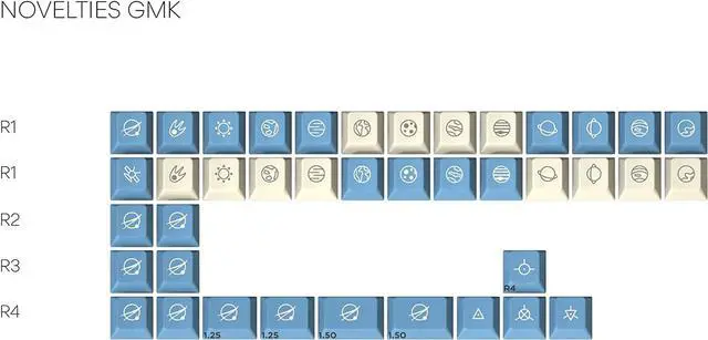 Alt view image 2 of 4 - DROP + MiTo GMK Godspeed Custom Keycap Set - Doubleshot Cherry Profile - Compatible with Cherry-MX Style Stems & Layouts: 60%, 65%, 75%, TKL, 100% Mechanical Keyboards (Novelties Kit)
