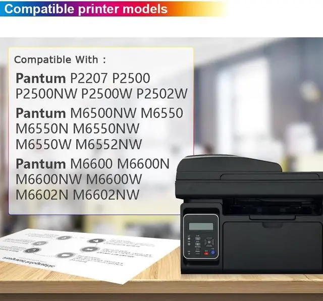 Alt view image 2 of 6 - CHENPHON Compatible PB-211 Toner Cartridge Replacement for Pantum PB-211 PB-211EV Toner for Pantum P2502W M6552NW M6550 M6550NW M6600 M6600NW M6602NW M6500NW P2500W P2207 (Black 1-Pack)