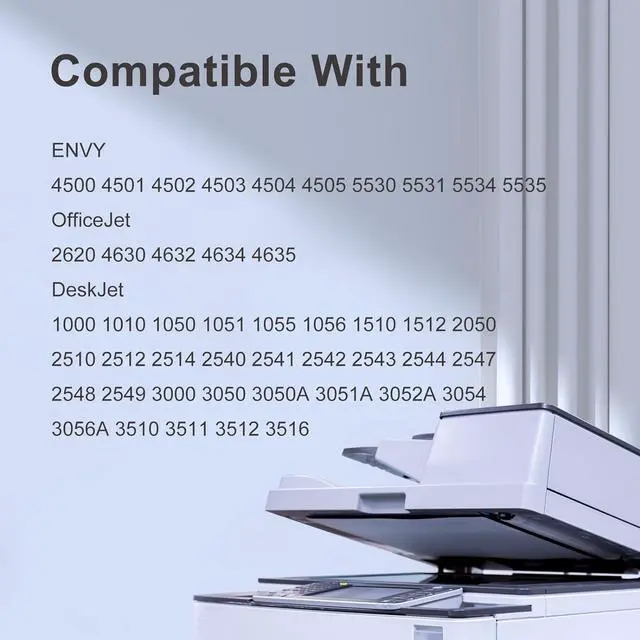 Alt view image 2 of 6 - TEINO 61 61XL Black Color Ink Cartridge Combo Pack Remanufactured Replacement  61 Ink  Envy 4500 5530 4502 OfficeJet 4630 4635 DeskJet 1000 1010 1510 Printers 61 XL (2 Pack)