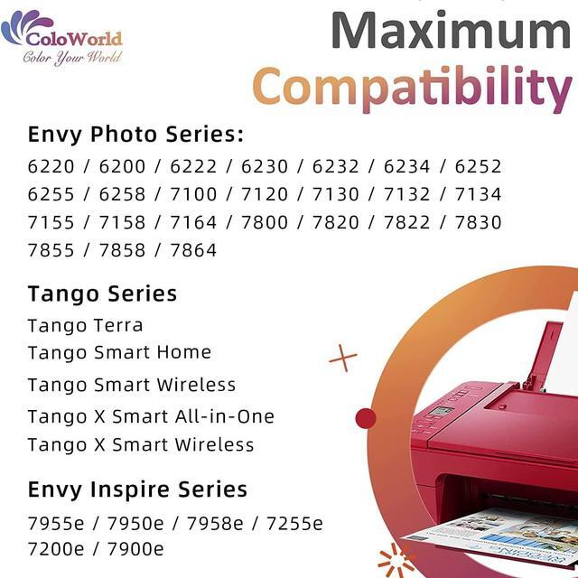 Alt view image 2 of 7 - ColoWorld  64XL Color Ink Cartridges, 64 64XL Color Ink Cartridge  Printer, Compatible for Envy Photo 7855 7155 7858 6255 7164 6222 6230 7830 7864, Inspire 7255e 7955e 7900e, Tango Printer