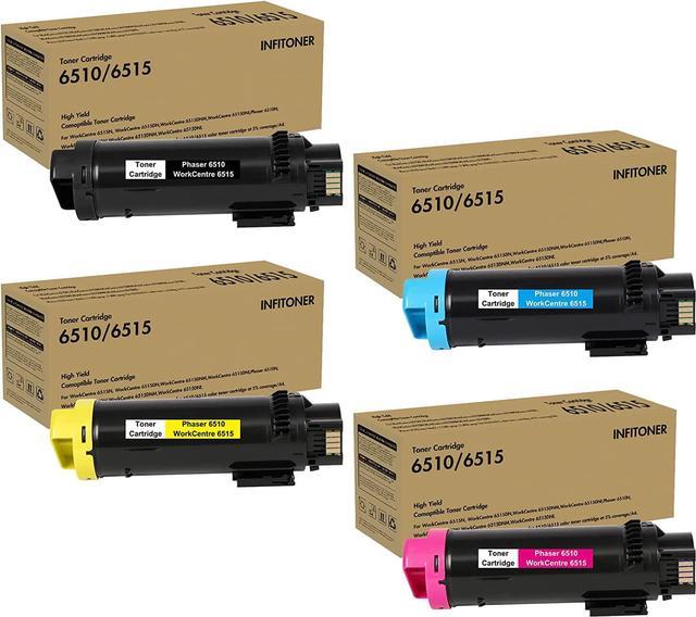 Retailer (New) Xerox Workcentre Toner set with extra black ink cartridge