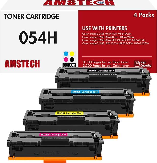 054 054H MF644cdw Toner Cartridges High Yield 4 Pack Compatible
