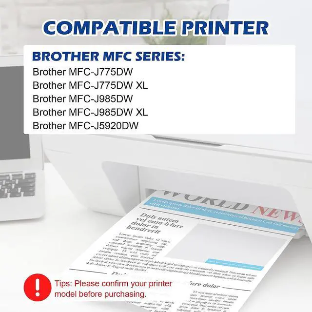 Alt view image 2 of 7 - DOUBLE D Upgraded LC20E Compatible Replacement  LC20E LC-20E XXL Ink Cartridges  MFC-J985DW J775DW J5920DW J985DWXL Printer (4BK+2C+2M+2Y) 10 Pack-Updated Version