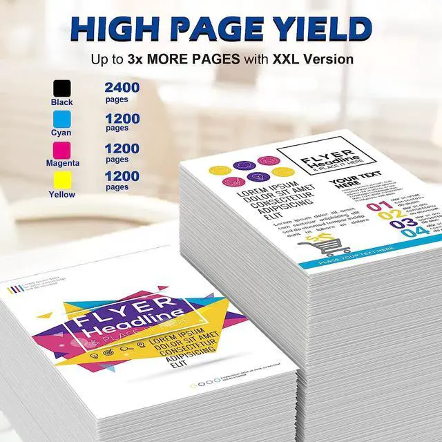 Alt view image 3 of 7 - DOUBLE D Upgraded LC20E Compatible Replacement  LC20E LC-20E XXL Ink Cartridges  MFC-J985DW J775DW J5920DW J985DWXL Printer (4BK+2C+2M+2Y) 10 Pack-Updated Version