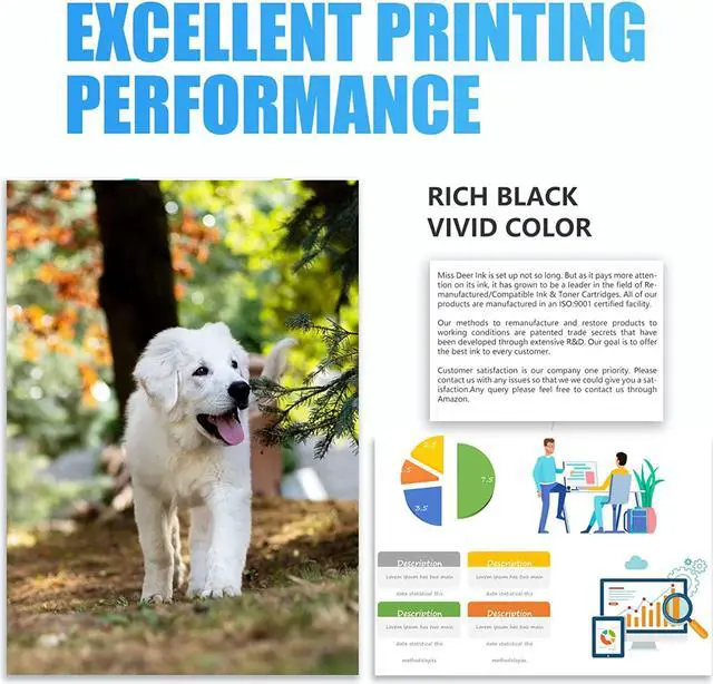 Alt view image 7 of 7 - Miss Deer LC3037 Compatible Ink Cartridges Replacement  LC3037 LC3037XXL LC3039, High Yield use with MFC-J6945DW MFC-J5845DW XL MFC-J5945DW MFC-J6545DW XL,8 Pack (2BK/2C/2M/2Y)