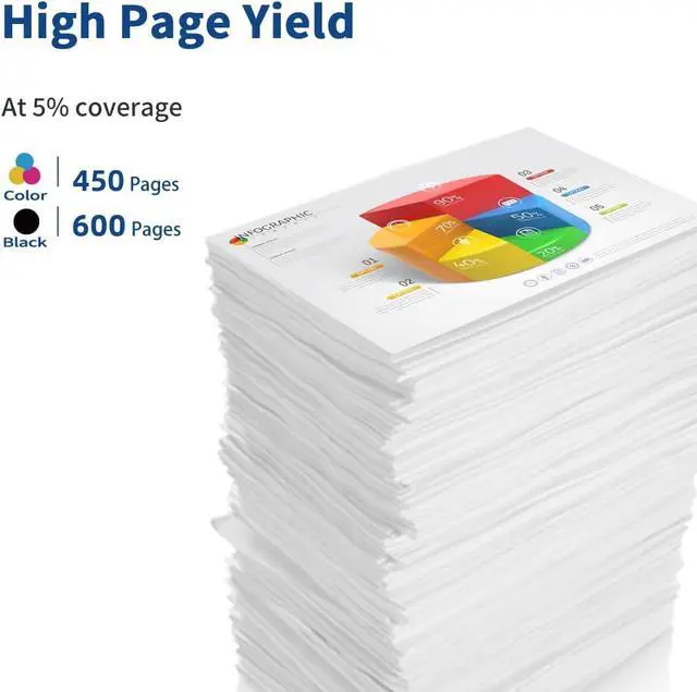 Alt view image 3 of 6 - Relcolor 64XL Ink Cartridge Replacement  64 XL 64XL HP64 HP64XL Black Color Combo Pack Compatible with Envy 7855 7155 7858 7800 7100 6255 6252 6232 7120 7158 7164 7955e Tango X Printer (2 Pack)