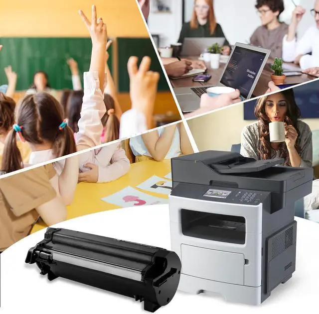 Alt view image 5 of 7 - 601H (60F1H00) Toner Cartridge Compatible with Lexmark Printer MX310dn, MX410de, MX510de, MX511de, MX511dhe, MX511dte, MX610de, MX611de, MX611dhe and MX611dte (Black,10,000 Pages)