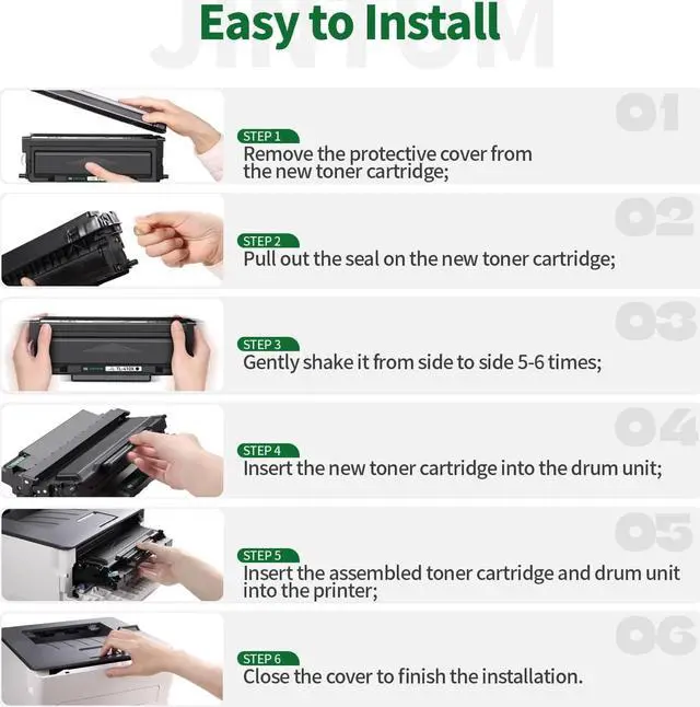 Alt view image 5 of 5 - Ennovor JINTUM TL-410X Toner Cartridge Compatible with Pantum TL-410X TL-410H TL-410 for M7102DW P3012DW M6800FDW M7100DW M7200FDW M6802FDW M7102DN M7202FDW (2 Pack)