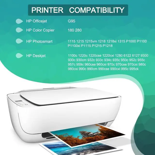 Alt view image 2 of 6 - GREENBOX Remanufactured 45 78 High-Yield Ink Cartridge Replacement  45 78 51645 51645A C6578AN C6578DN for Color Copier 180 Deskjet 1100C 1220C 6122 930C 970C 990C Printer (1 Black 1 Tri-Color)