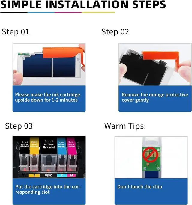 Alt view image 5 of 6 - Ubinki 280XL 281XL Combo Ink Cartridge 10 Pack