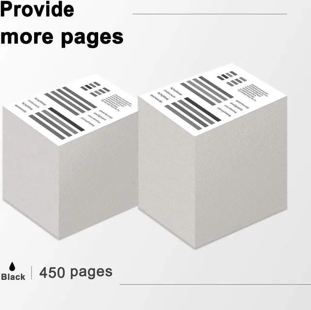 Alt view image 3 of 5 - TEINO Remanufactured Ink Cartridge Replacement  65 65XL 65 XL  Envy 5055 5052 5012 5010 5020 5030 5058 DeskJet 2622 2652 3722 3755 2635 3720 3752 2655 2624 2636 3730 3721 (Black, 2 Pack)