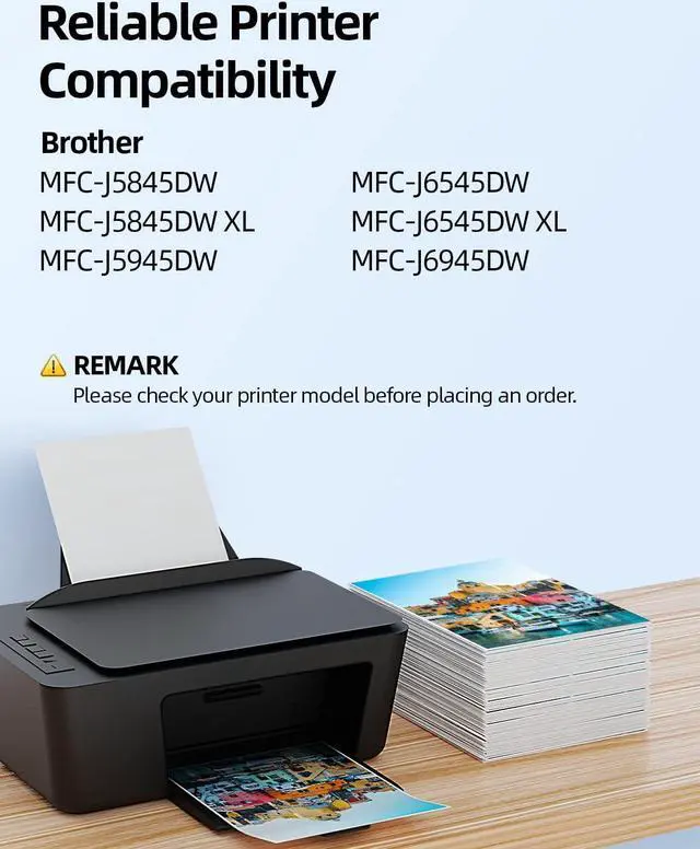 Alt view image 5 of 7 - LC3039 Ink cartridges BK/C/M/Y,High Yield,Replacement  LC3039 XXL LC3037 LC3039XXL,Work  MFC-J5845DW MFC-J5945DW MFC-J6545DW MFC-J6945DW Printer