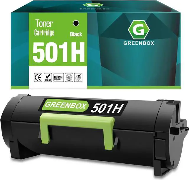 Main image of GREENBOX Remanufactured 50F1H00 501H High Yield Toner Cartridge Replacement for Lexmark 50F1H00 501H Toner for MS310d MS310dn MS312dn MS315dn MS410dn MS415dn MS510dn Printer (5,000 Pages, 1 Black)